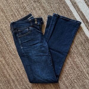 American Eagle Dark Wash Kick Boot Jeans